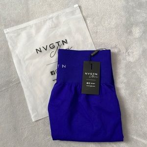 nvgtn cobalt solid seamless leggings
